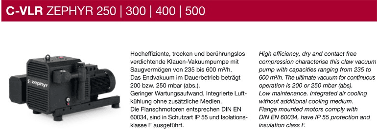 클로우 타입 C-VLR 250/300/400/500